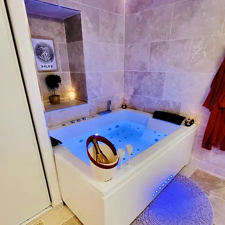 - La Delos - Jacuzzi 2 Places - Centre A Pied - Lit Queen Size - Parking Privee - Wifi - Center Within Walking Distance - Apartment